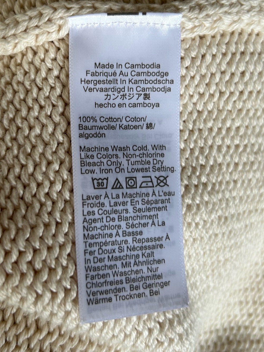 NWT J. Crew 1988 Rollneck Sweater Cotton Cream Mountain White Sz S - Picture 13 of 15
